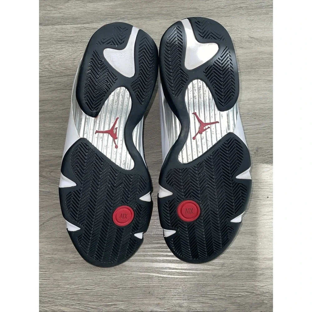 Size 12- Air Jordan 14 Retro Black Toe 487471-160